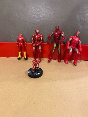 Iron Man Action Figure Lot Marvel Avengers Flash Figure Toy Bundle Superhero